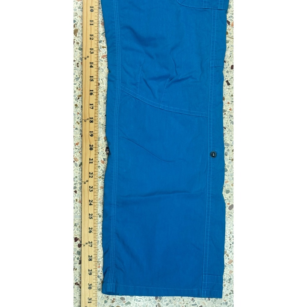 Kuhl Vintage Patina Dye Women's Straight Leg Cargo Blue Pants Size 6 Reg - Picture 5 of 11
